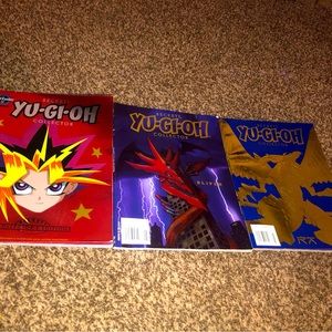 YU-GI-OH collection books.